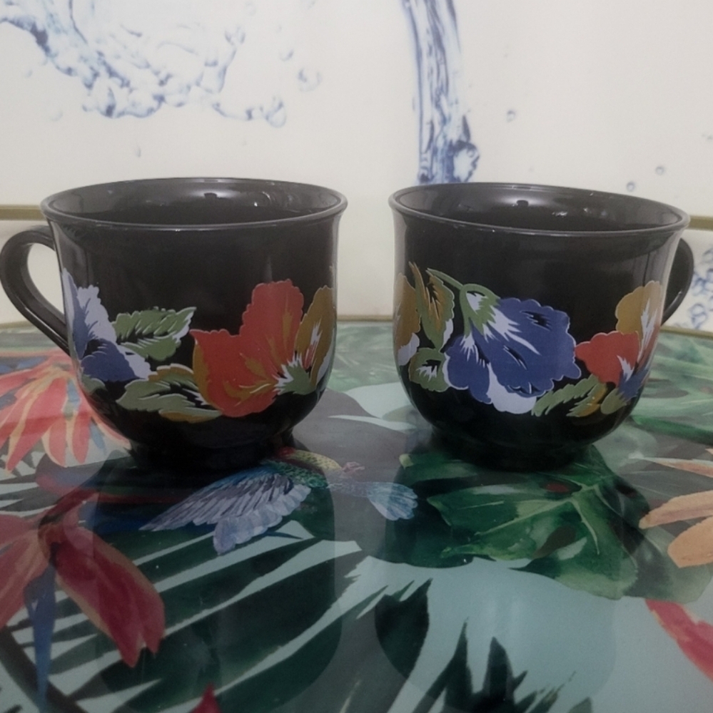 80's Arcoroc France Made Coffee/tea Cups.